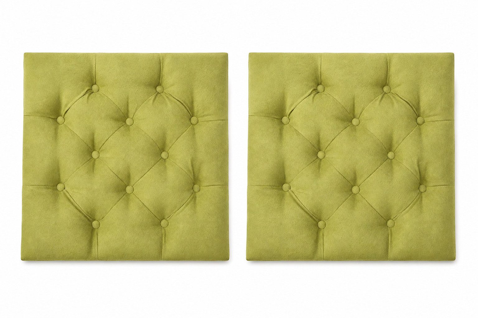 JVmoebel Wandpaneel Chesterfield Wandpaneel Grün – Gepolstertes Wandpaneel Sofort, (2xWandpaneel) Made in Europa