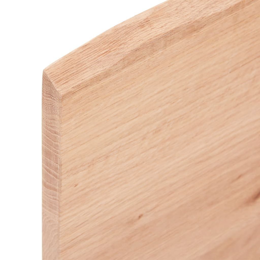 60x40x2 cm Massivholz furnicato Eiche Tischplatte Behandelt Hellbraun