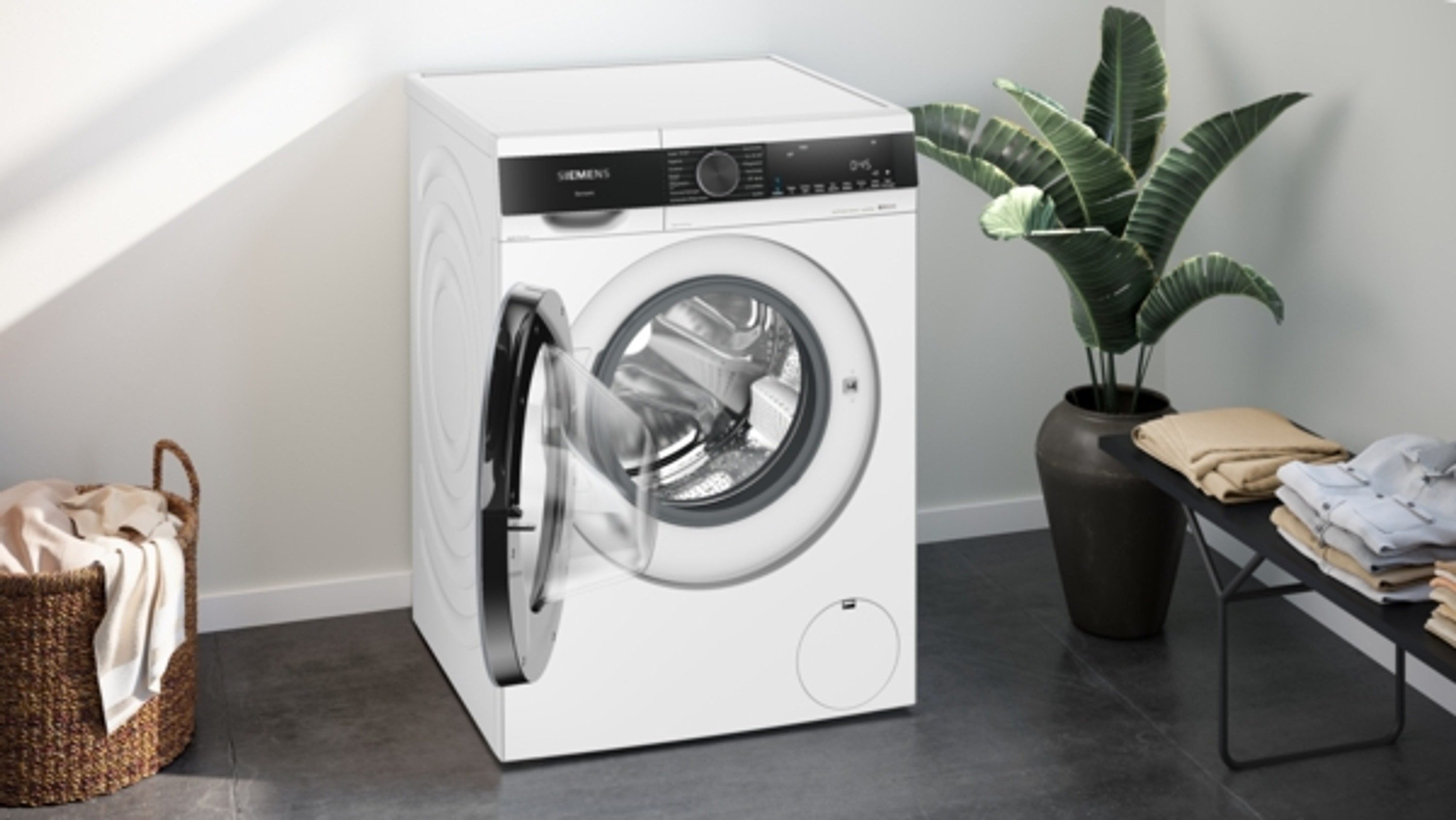 SIEMENS Waschmaschine iQ500 WG44G21G0, 9 kg, 1400 U/min, Antiflecken-System, schnelles Waschen, Beladungserkennung