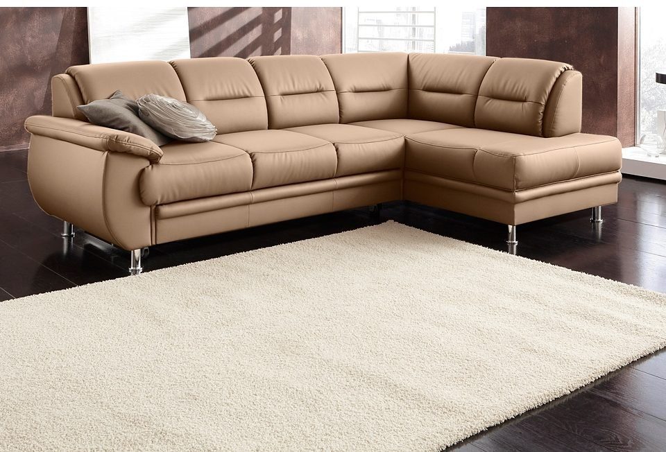 sit&more Ecksofa "Mailand L-Form, B: 250 cm" optional Bettfunktion günstig online kaufen