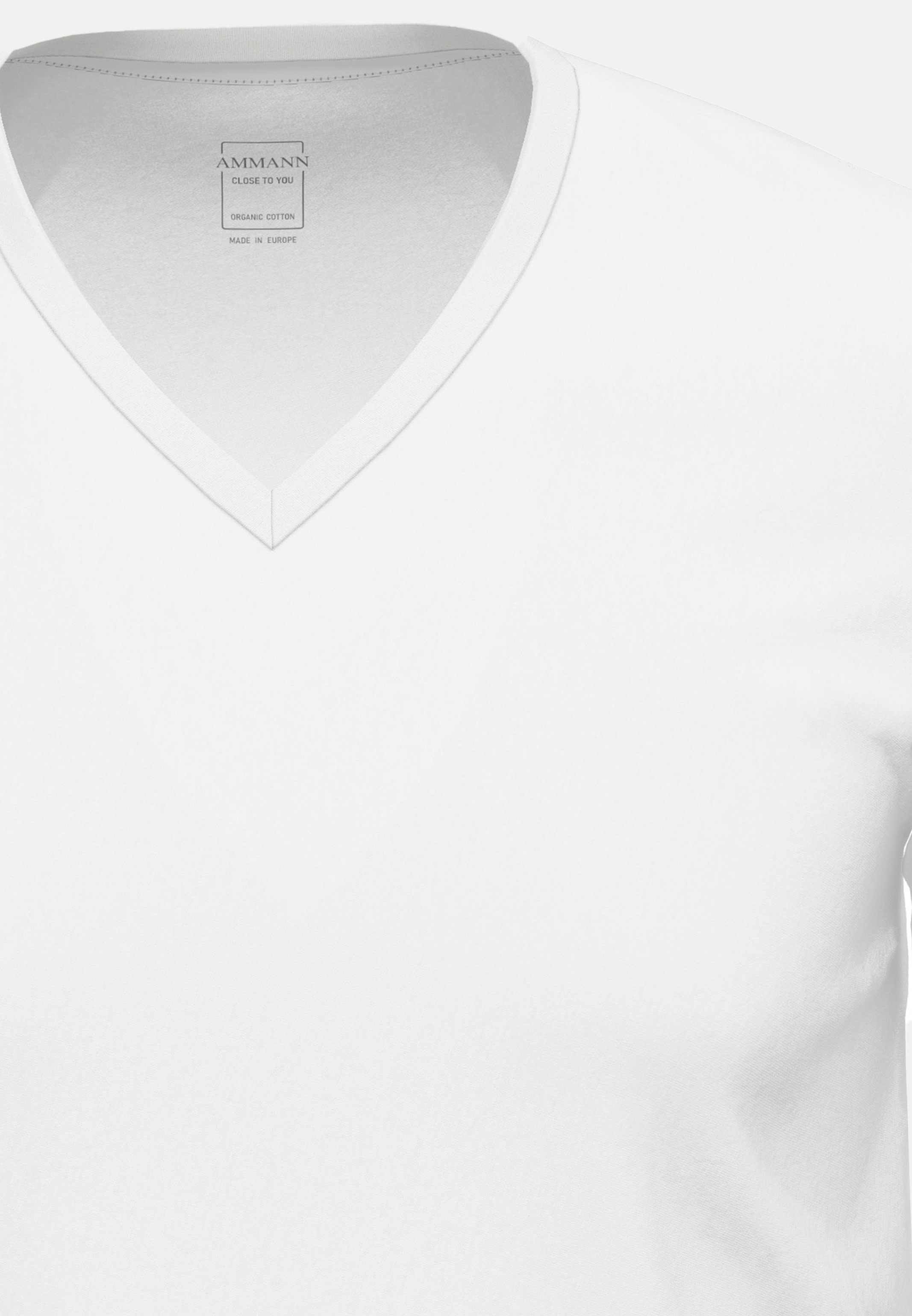 Ammann Unterhemd Close to you (1-St) Unterhemd / Shirt Kurzarm - Baumwolle - Atmungsaktiv