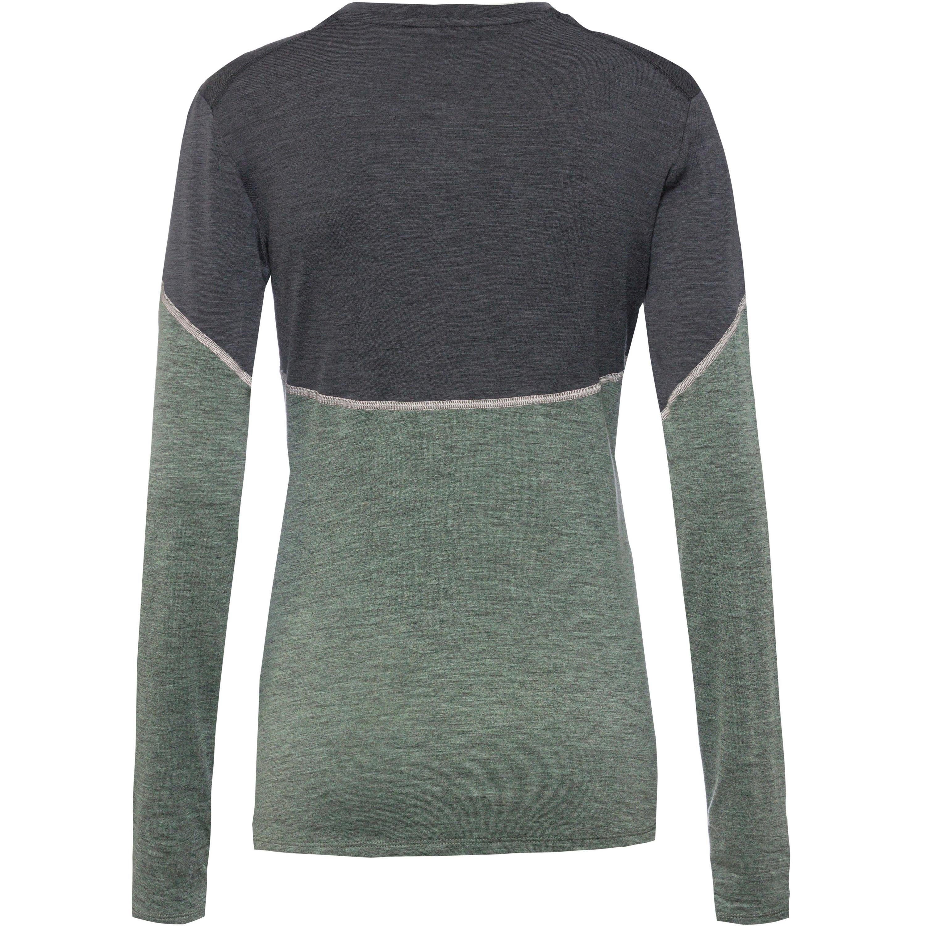 Odlo Funktionsshirt Revelstoke Performance 150 matte melange green-dark grey Wool