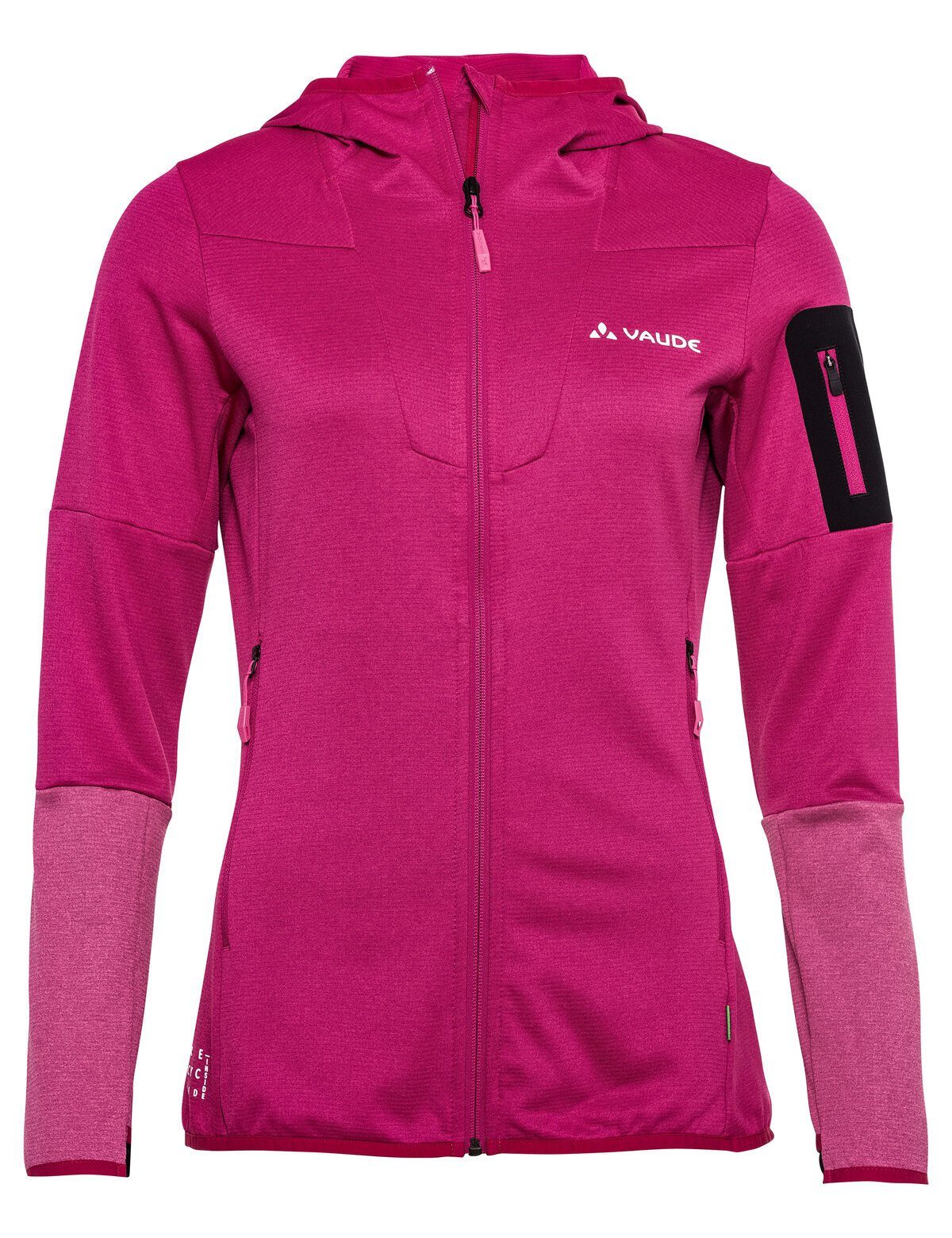 VAUDE Outdoorjacke Women's Monviso Fleece Jacket II (1-St) Klimaneutral kompensiert rich pink