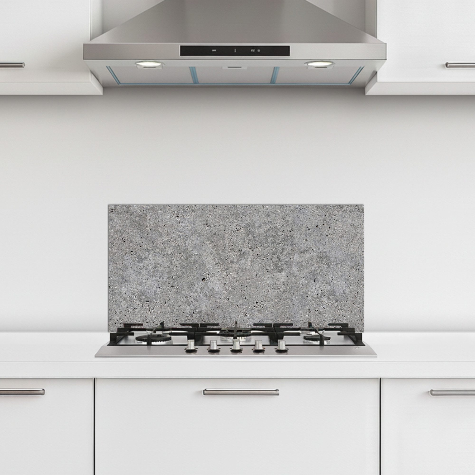 MuchoWow Küchenrückwand selbstklebend Beton - Schiefer - Grau - Betonoptik/print, (1-tlg), Küchenrückwand, Spritzschutz, Kitchen, 60x30 cm