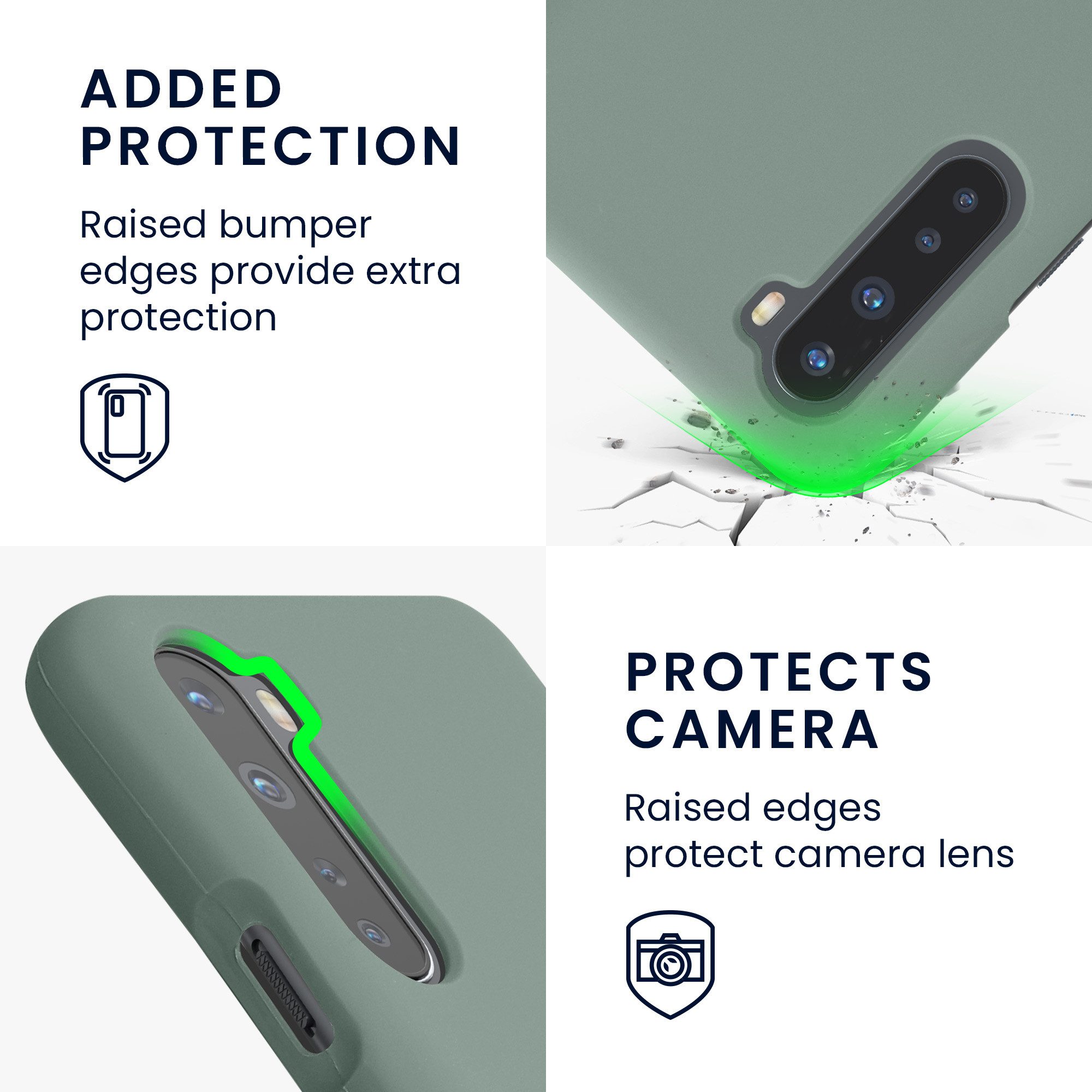 kwmobile Handyhülle Handyhülle für OnePlus Nord Hülle, Weiches Handy Silikon Case - Schutzhülle Cover