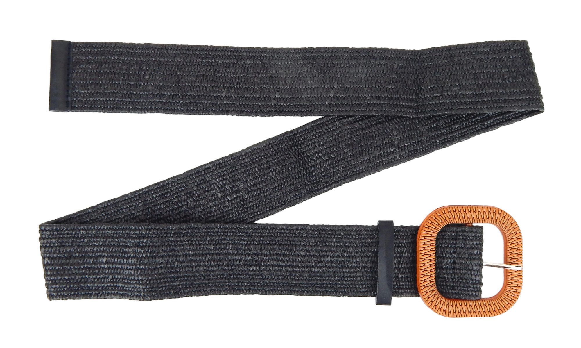 Ella Jonte Flechtgürtel Stretchgürtel Boho in Bastoptik dehnbar 80-95 cm