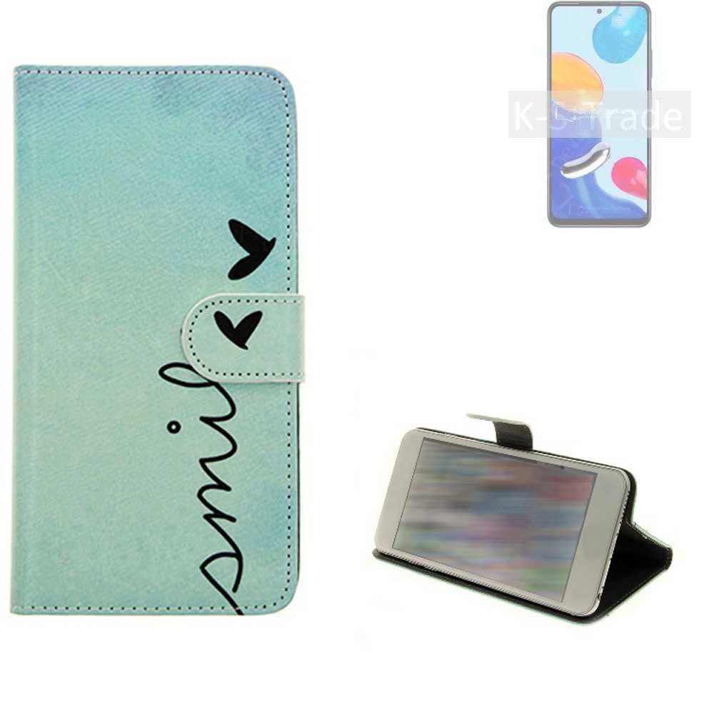 K-S-Trade Handyhülle für Xiaomi Redmi Note 11 Global, Schutz Hülle Handy Hülle Hülle Handyhülle cover bookstyle Etui