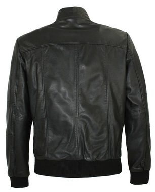 Lederjacken24 Lederjacke Herren Lederjacke Echtleder Blouson Lammnappa schwarz