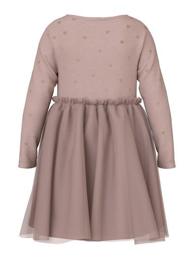 NOOS rose Tüllkleid NMFNADJA It LS Name DRESS smoke