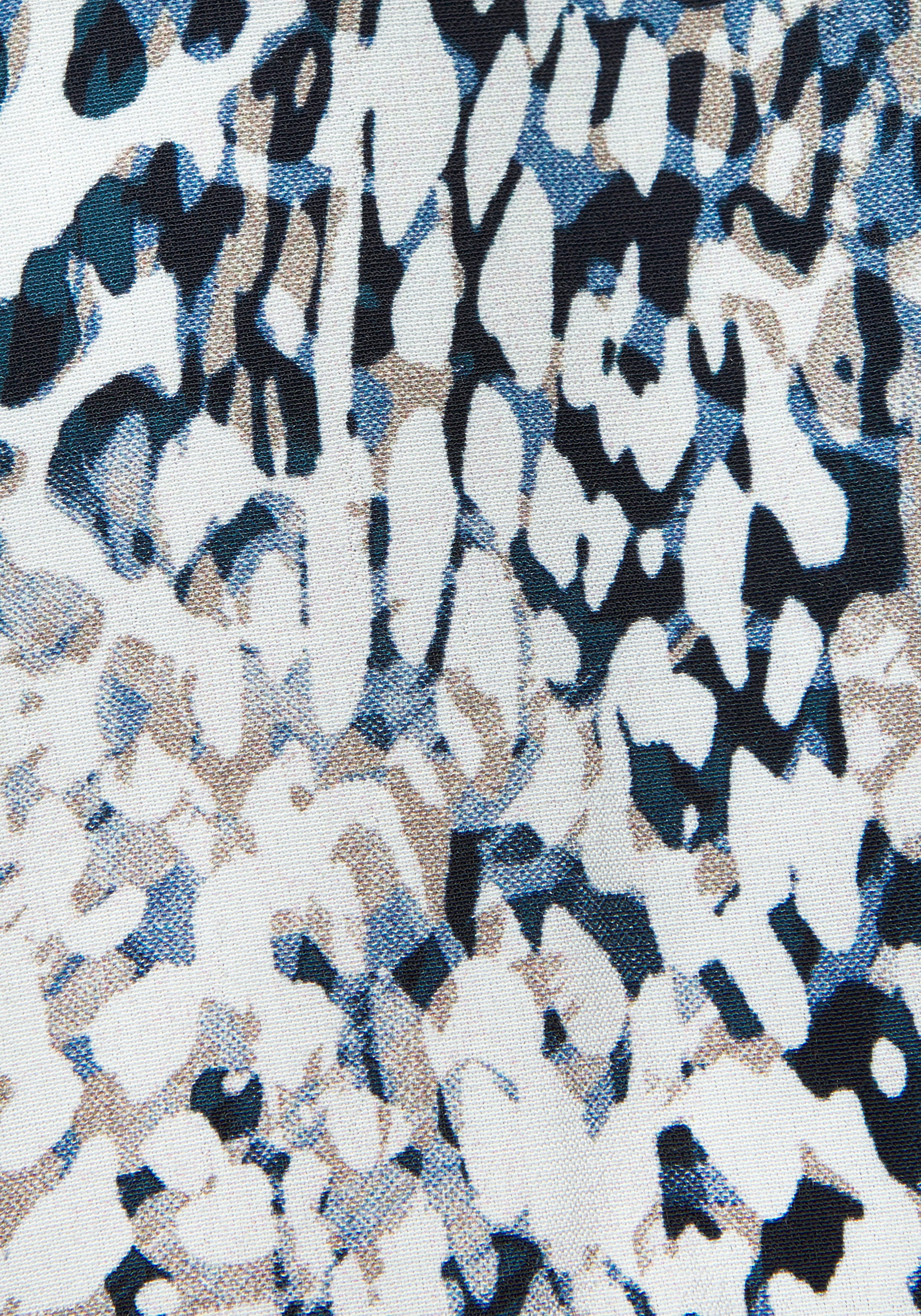 LASCANA Maxikleid mit Animalprint und Knopfleiste hinten, aus gewebter Viskose luftiges Sommerkleid, elegantes Webkleid, casual