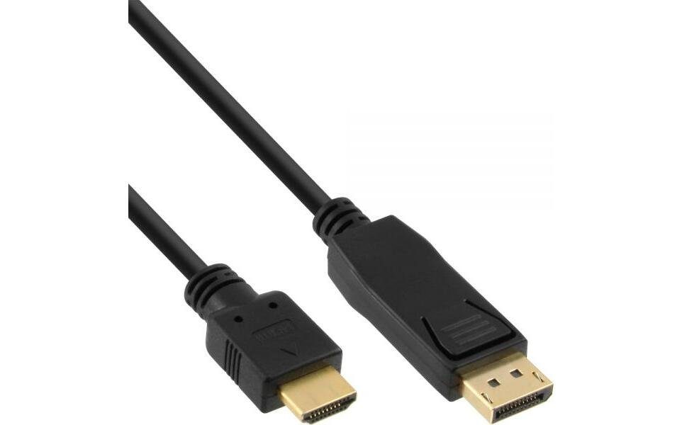 InLine DisplayPort zu HDMI Konverter Kabel 0.5m Audio-Kabel