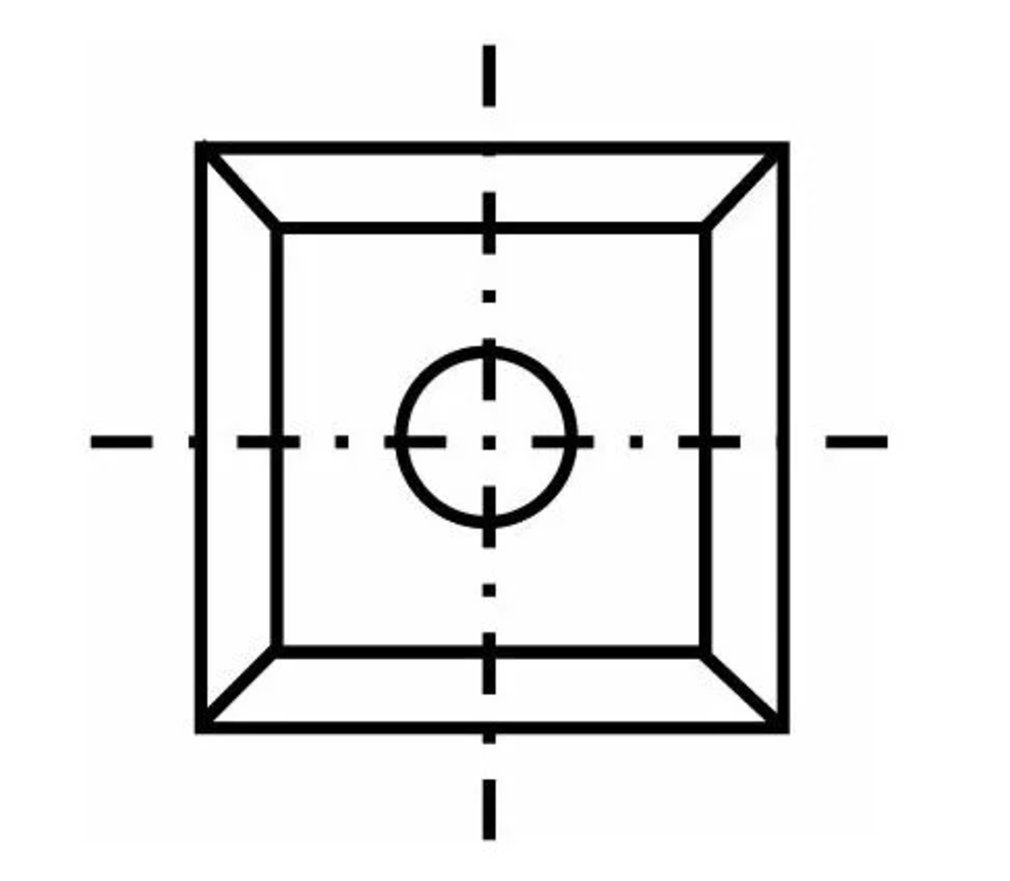 Tigra Wendeplattenfräser quadratische Wendeplatte 11 17x17x2mm 35° d=4 T08MF 4 Stück