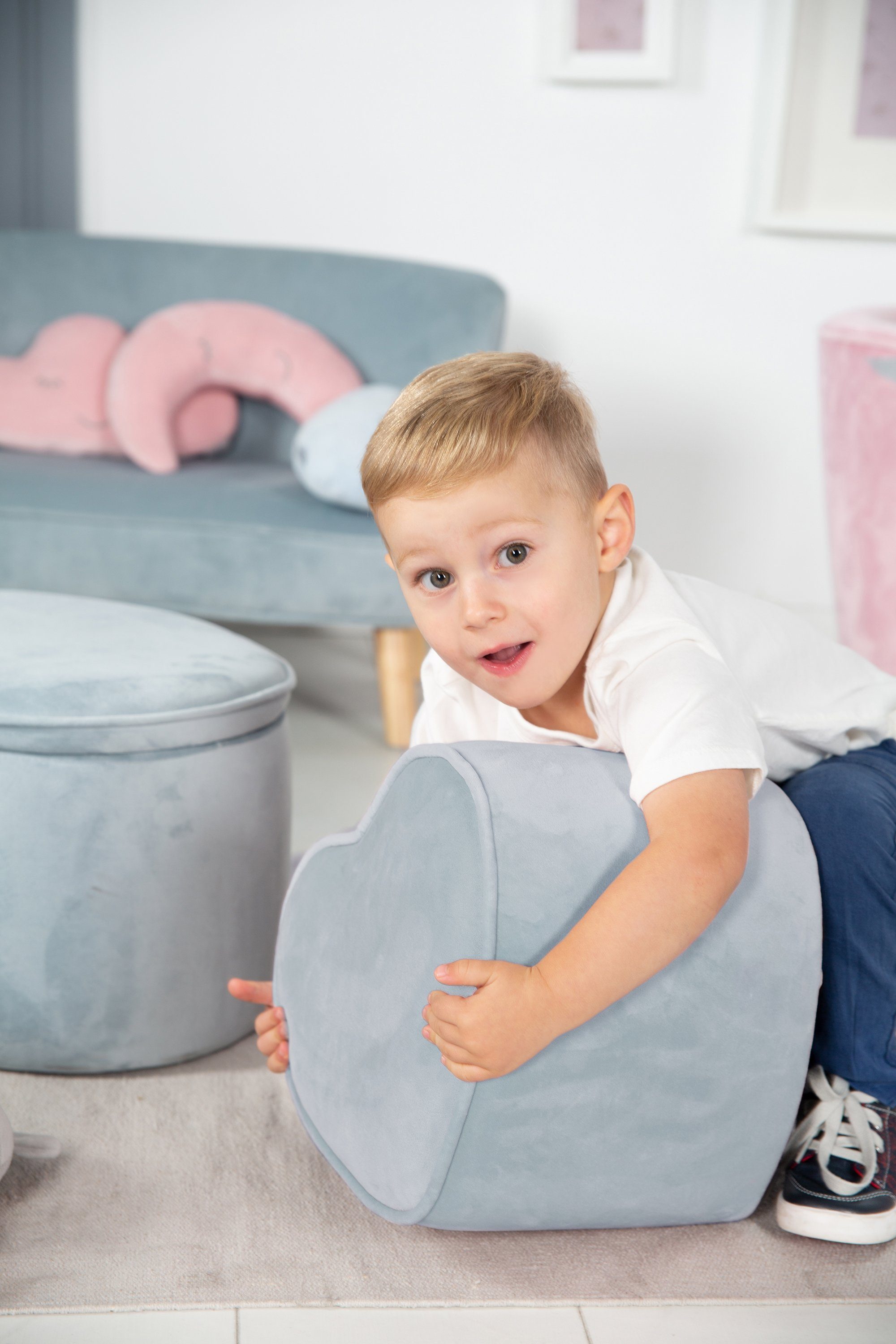 roba® Kinderhocker Lil Sofa, in Herzform
