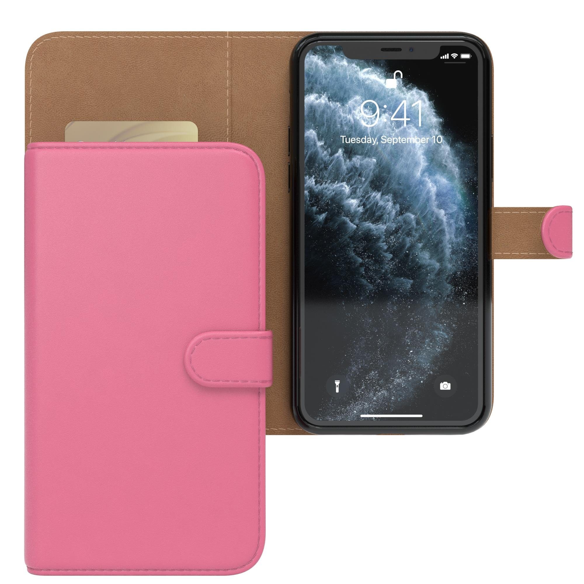 EAZY CASE Handyhülle Bookstyle Farbig für Apple iPhone 11 Pro, Schutzhülle mit Standfunktion Kartenfach Handytasche aufklappbar Etui