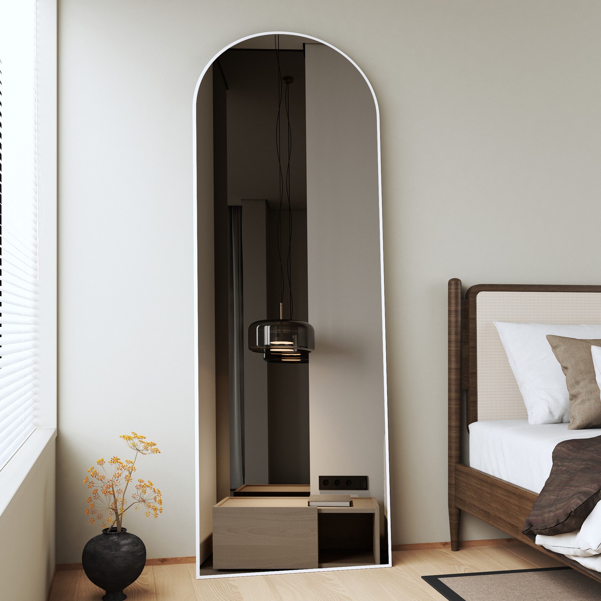 Boromal Ganzkörperspiegel Weißer Rahmen Wandspiegel groß wohnzimmer 150x50 günstig online kaufen