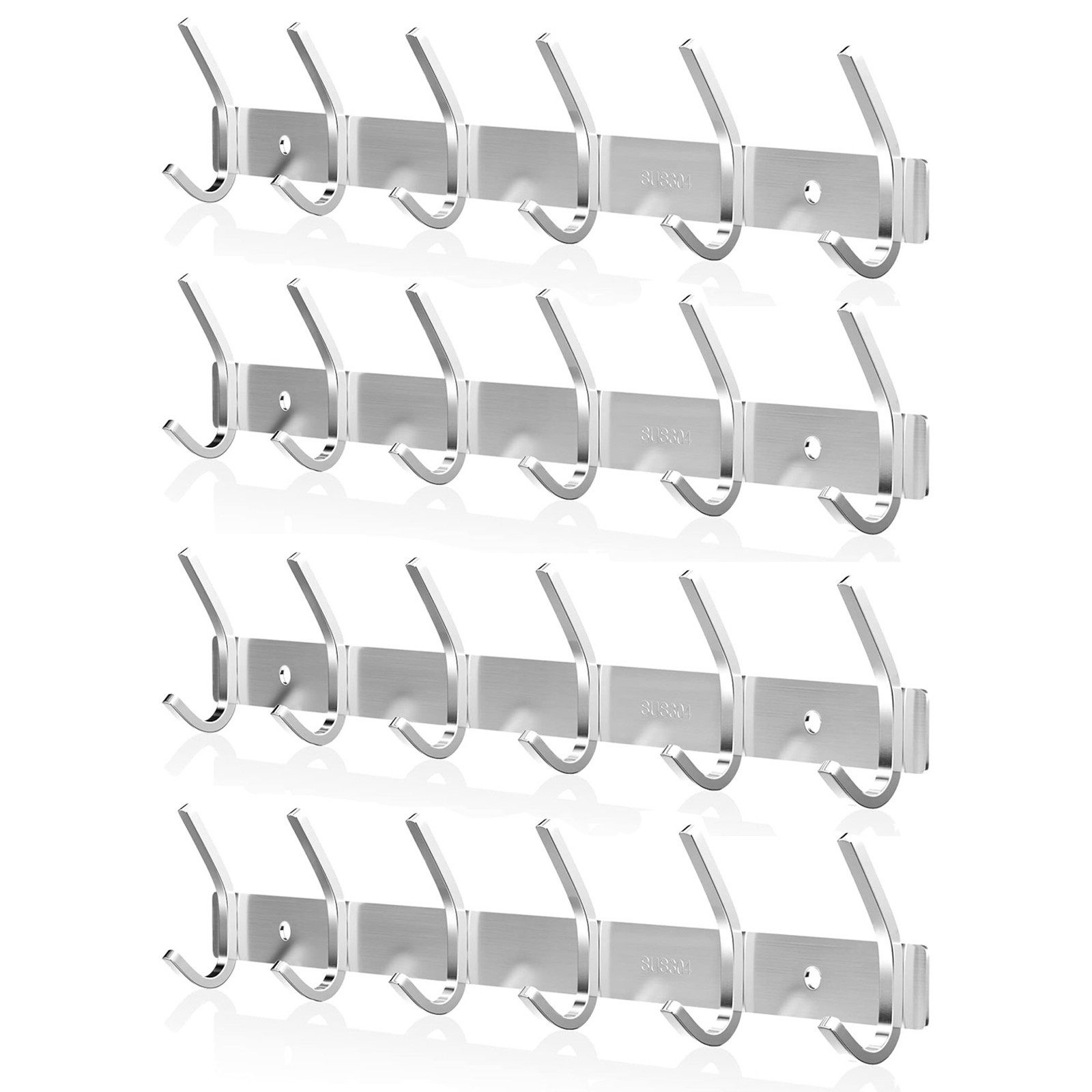 BlingBin Garderobenleiste Hakenleiste Garderobe SUS304 Edelstahl günstig online kaufen