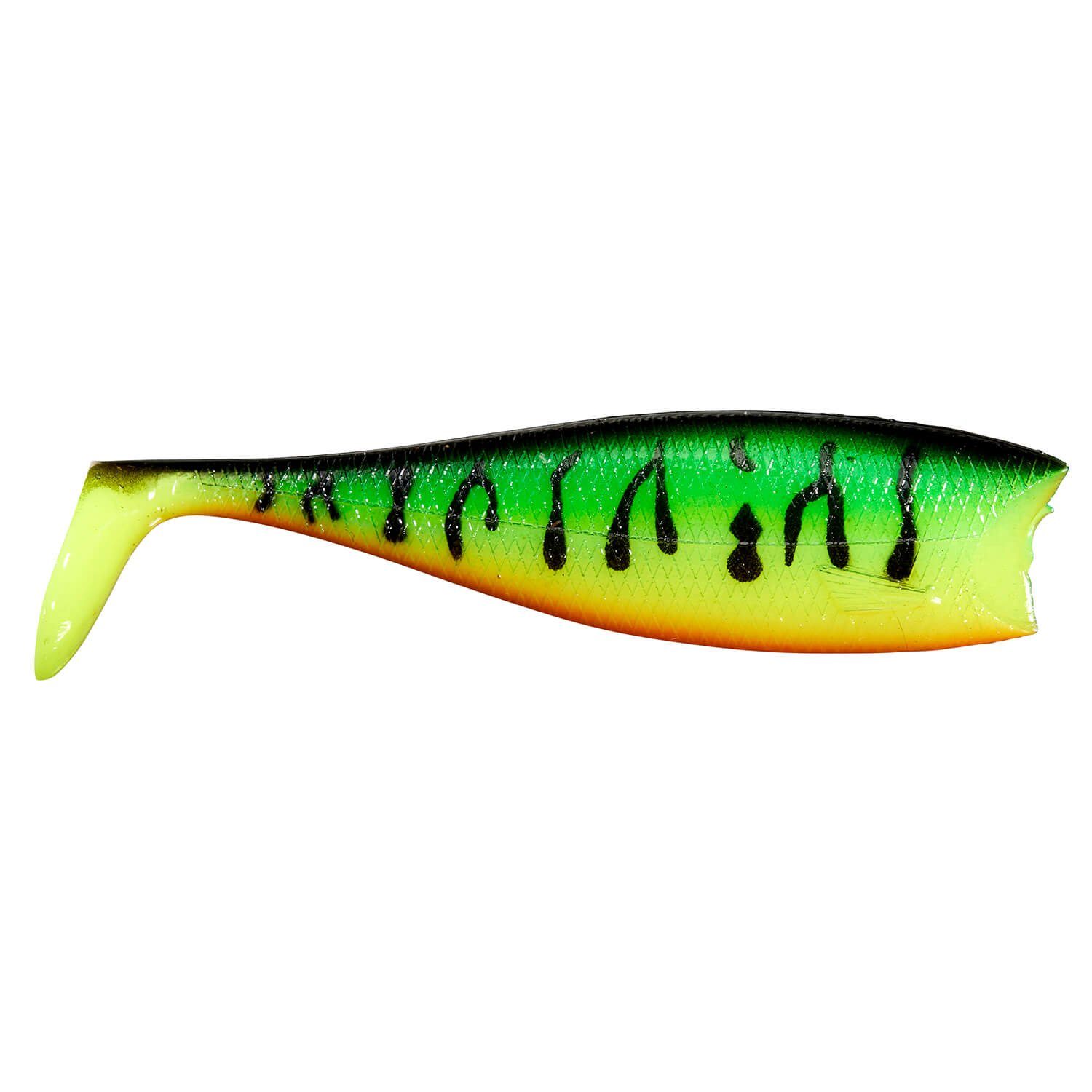 Illex Kunstköder Illex Nitro Shad 90 Gummifisch sinkend, (6-St) Fire Tiger