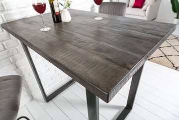 riess-ambiente Bartisch IRON CRAFT 120cm grau, Küche · Massivholz · eckig · Metall · Industrial Design