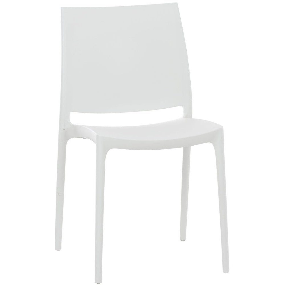 CLP Stuhl Gartenstuhl Stapelstuhl Bistrostuhl (Spar-Set, 1 St), stapelbar, UV-beständig, wasserabweisend, bis 130 kg