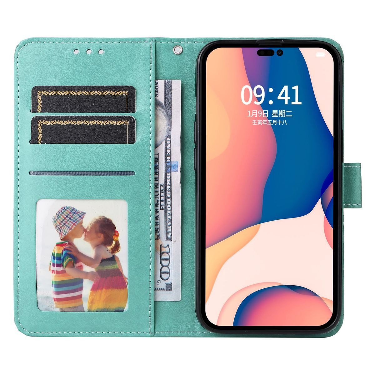 König Design Handyhülle Apple iPhone 14 Pro Max, Schutzhülle Schutztasche Case Cover Etuis Wallet Klapptasche Bookstyle
