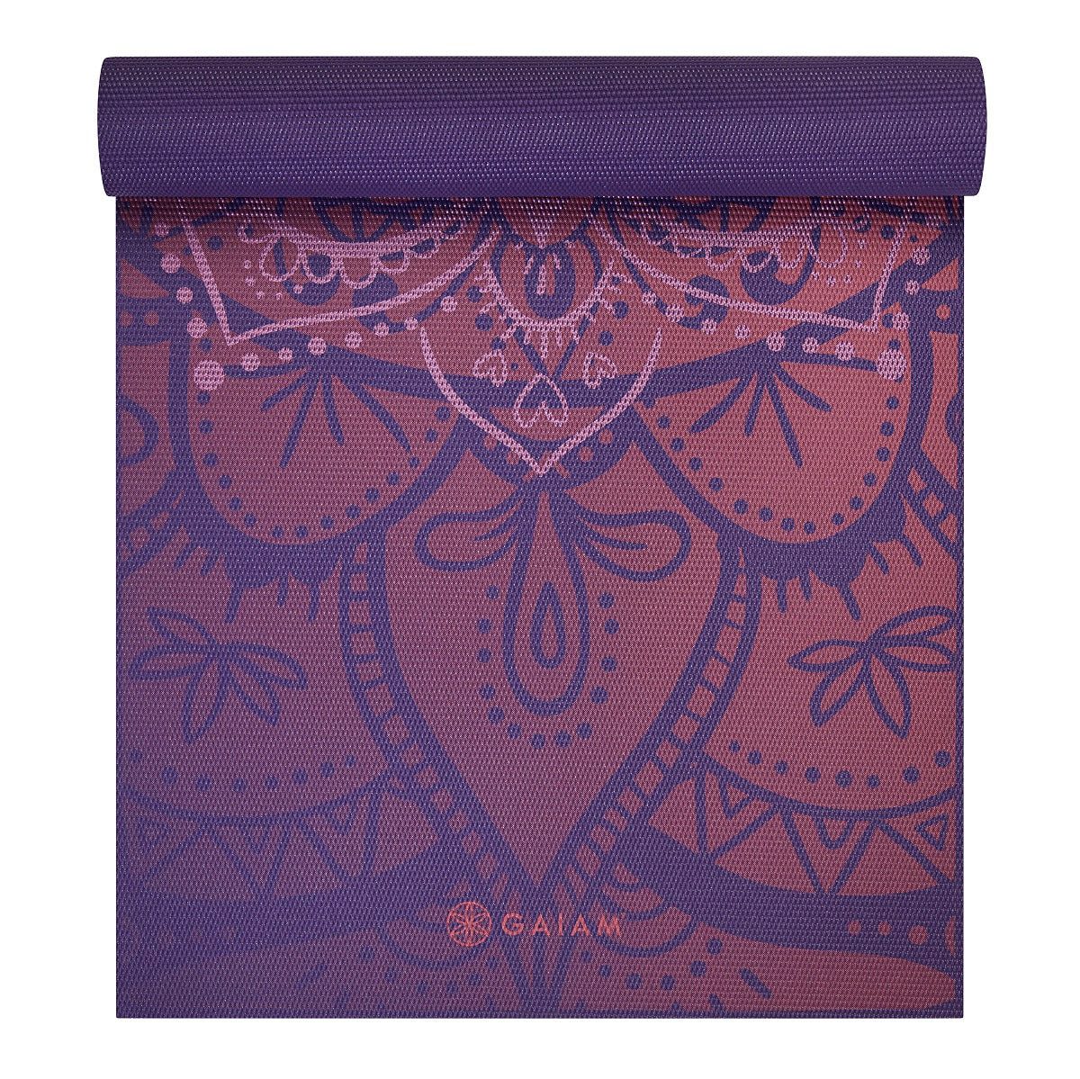 GAIAM Yogamatte Gaiam Premium Metallic Yogamat - 6 mm - Athenian Rose