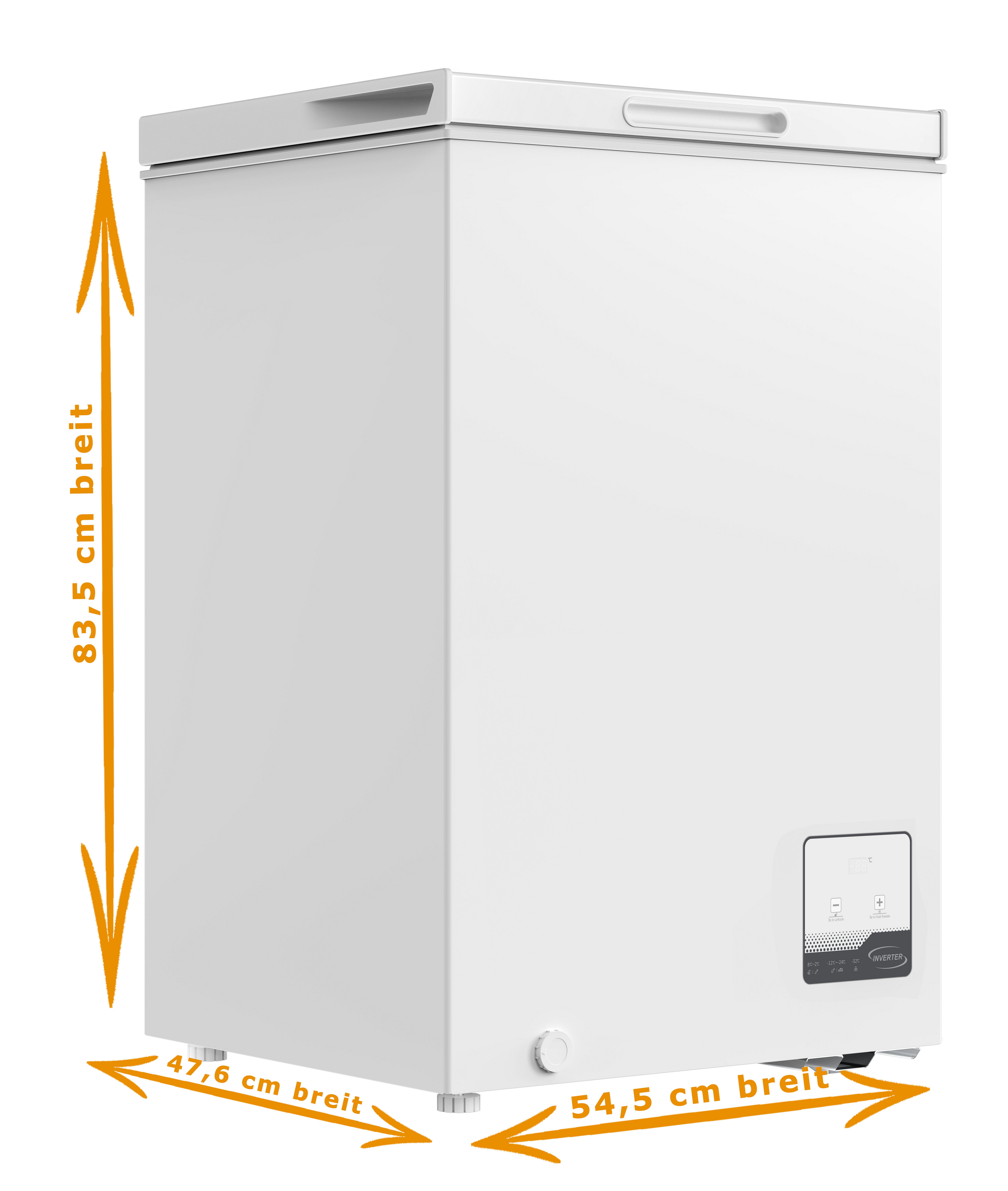 PKM Gefriertruhe BGT100D, 54.50 cm breit, 99 l, als Kühltruhe nutzbar, +2°C - +8°C