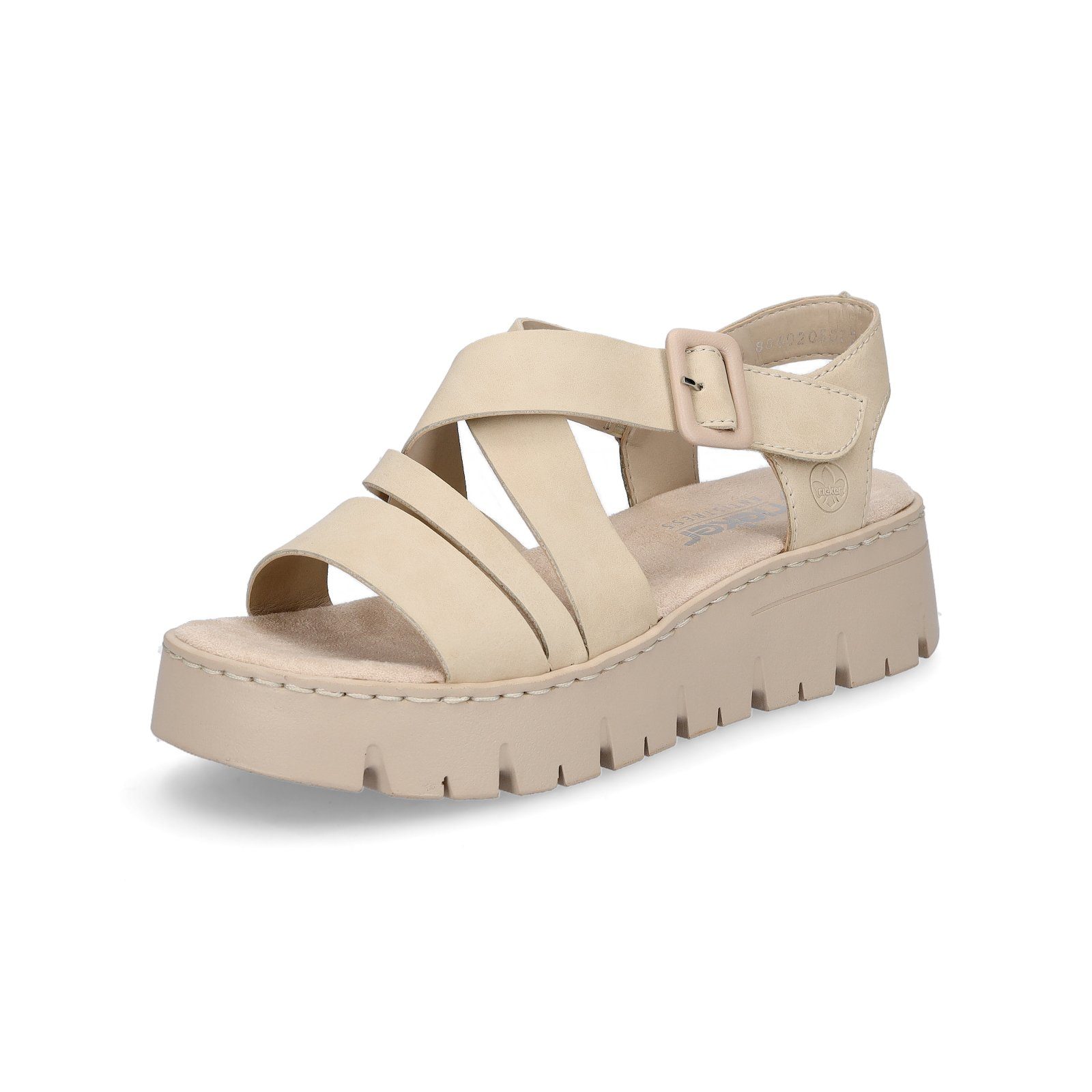 Rieker Rieker Damen Plateau Sandale beige günstig online kaufen