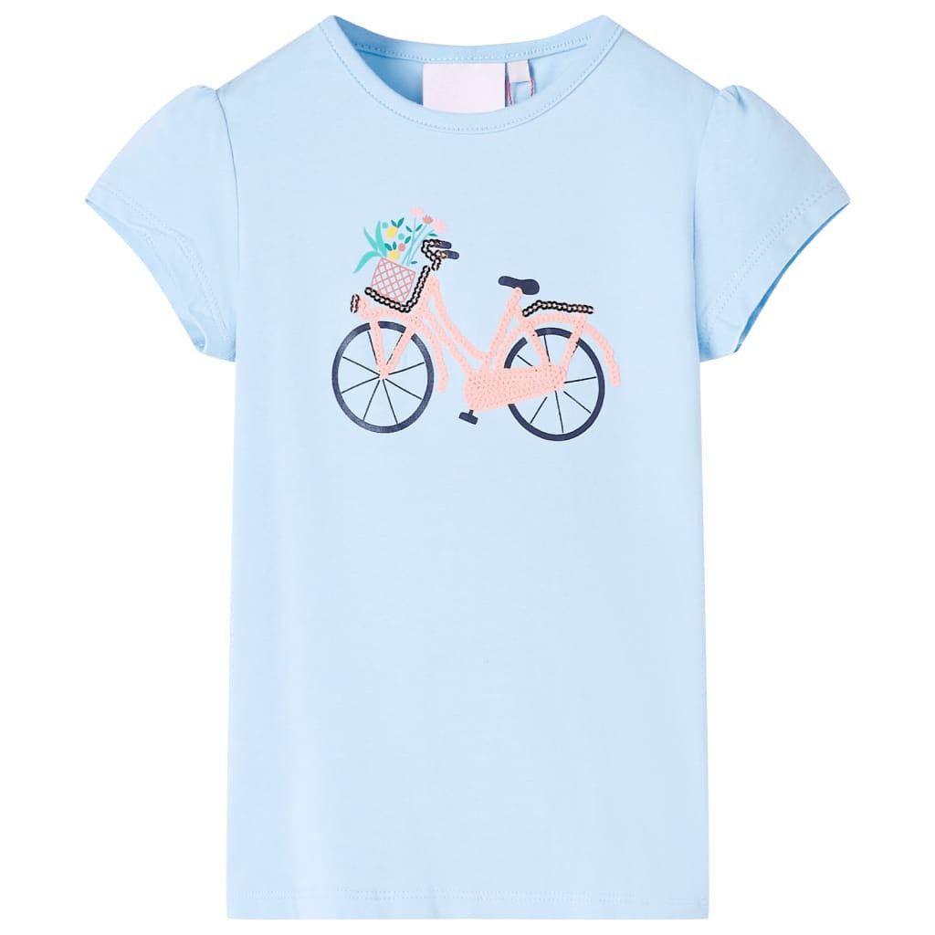 T-Shirt Kinder-T-Shirt Hellblau 116