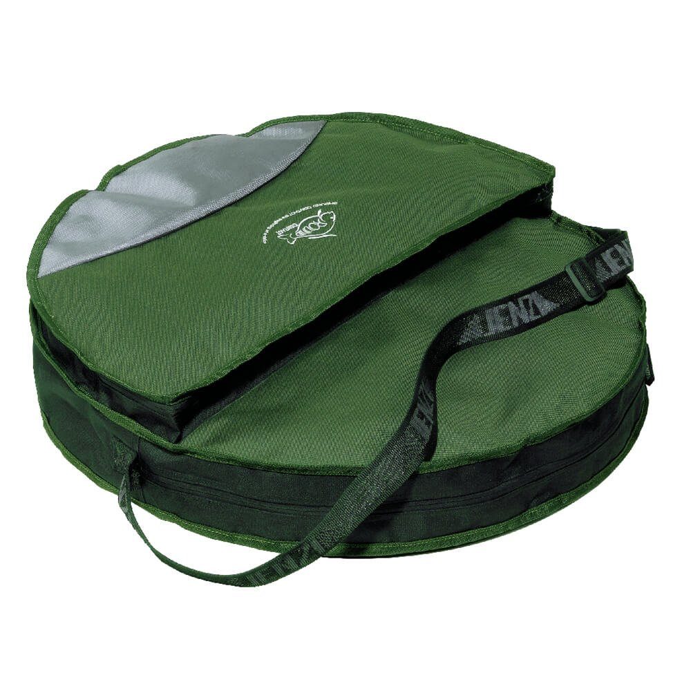 Jenzi Schultertasche Jenzi Setzkescher-Tasche, Eine Zusatztasche bietet Platz für Ersatznetz oder Carpsack, Kein Gestank und Schleim mehr im Fahrzeug!