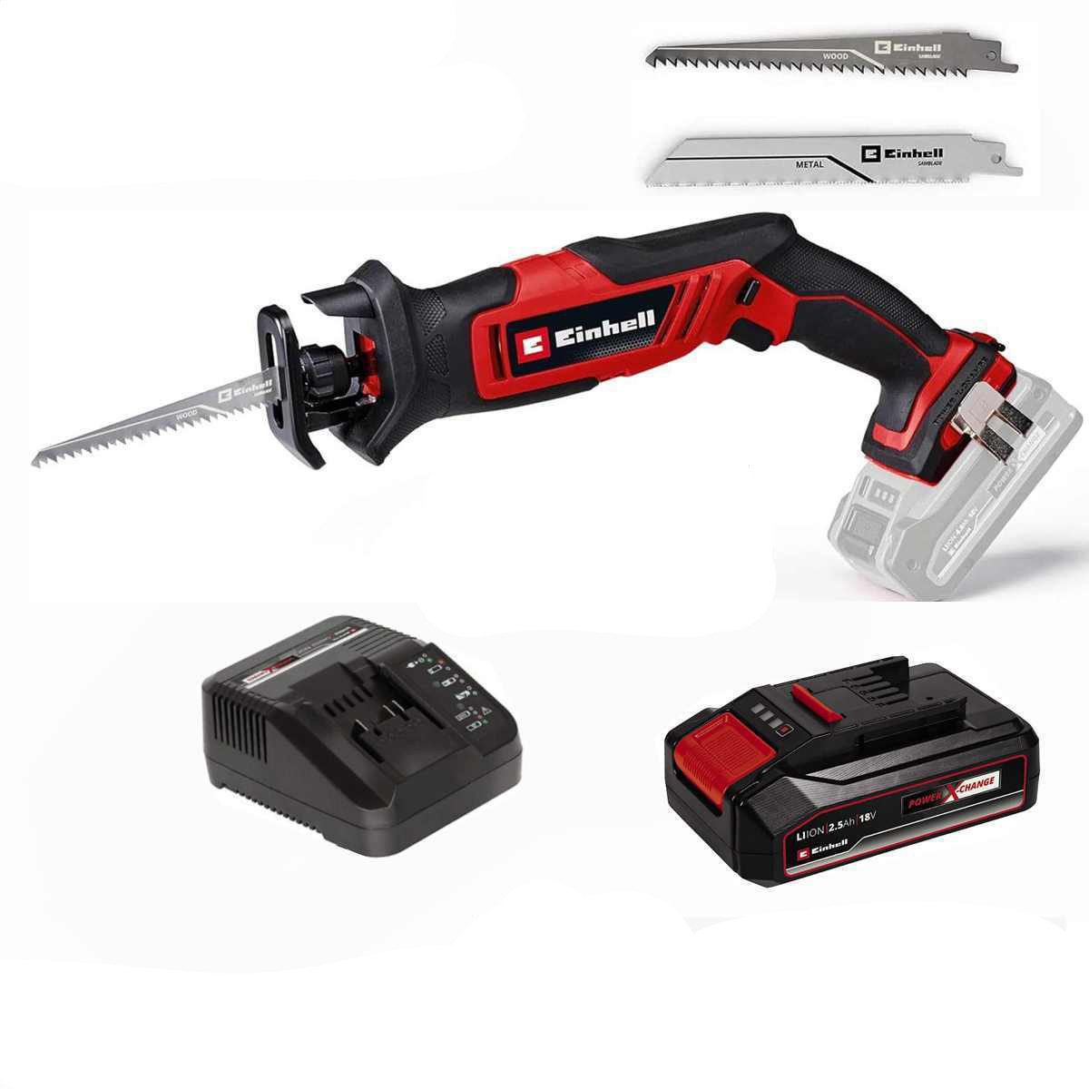 Einhell Akku-Säbelsäge Einhell Akku-Säbelsäge TE-AP 18/13 Li- 18V Akku 2,5 Ah, Ladegerät