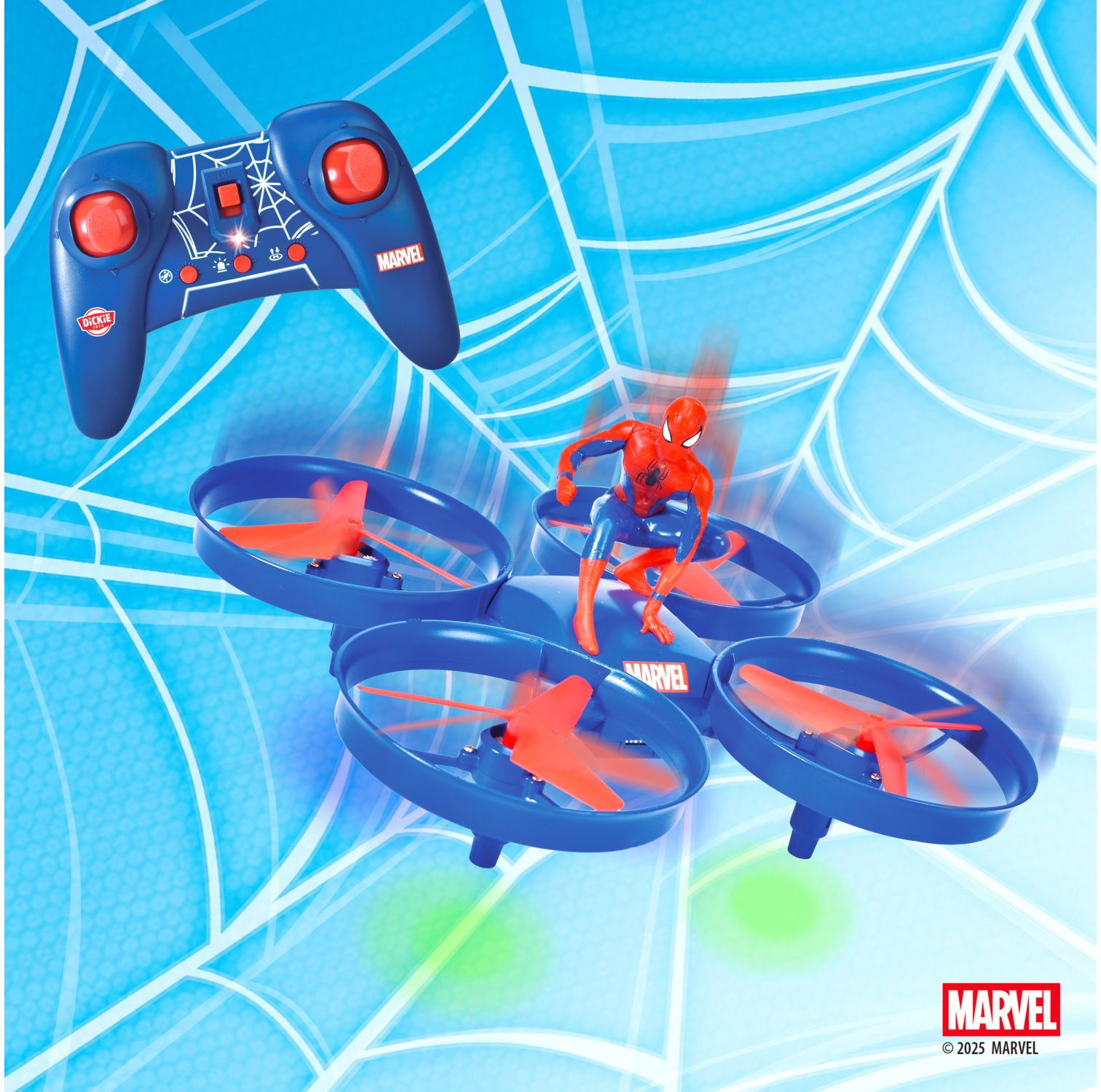 Dickie Toys Spielzeug-Auto ferngesteuerte Drone Auto RC Marvel Spider-Man Drone 203225004