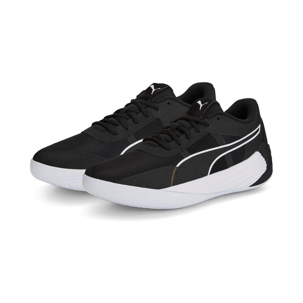 PUMA Hallen-Indoorschuhe Fusion Nitro Team schwarz/weiss Herren Badmintonschuh