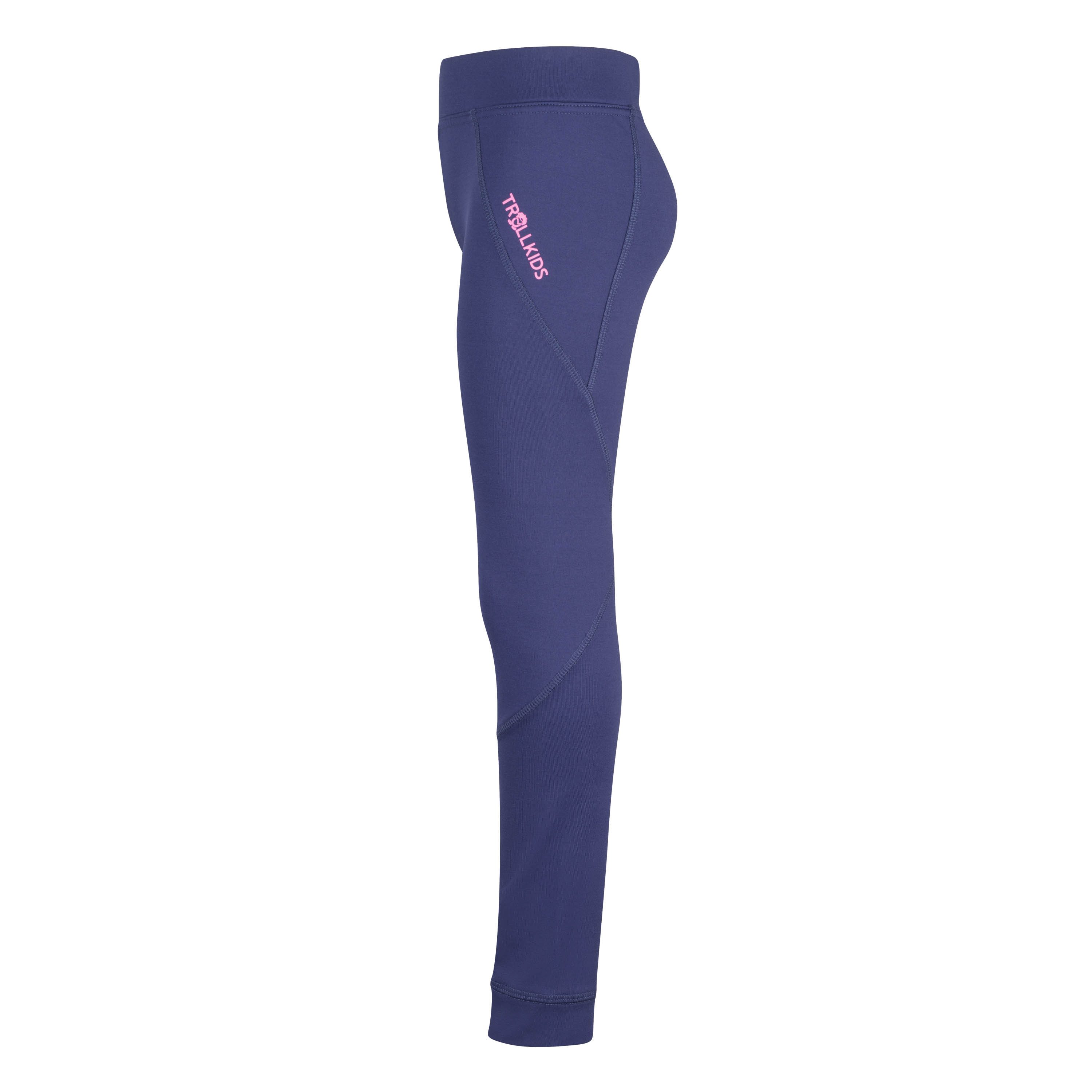 TROLLKIDS Thermoleggings GIRLS RONDANE WINTER TIGHTS unifarbenes Design, mit Markenlabel und Logoschriftzug