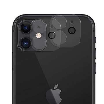 CoolGadget Schutzfolie Panzerfolie für iPhone 11, (Spar-Set 4in1, 2x Displayschutz, 2x Kameraschutz), Panzerglas Schutzfolie für Apple iPhone 11 Folie