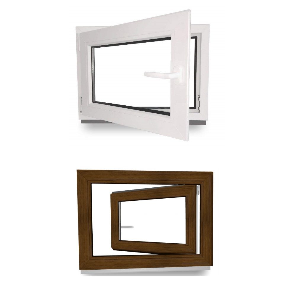 JeCo Fenster Kellerfenster Kunststoff innen weiß günstig online kaufen