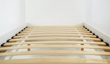 Kocot Kids Kinderbett KUBI 180x80 cm (Beine aus lackiertem Eichenholz), mit Lattenrost