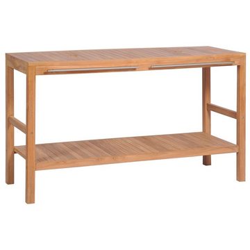 vidaXL Badezimmerspiegelschrank Waschtischunterschrank Massivholz Teak 132x45x75 cm (1-St)