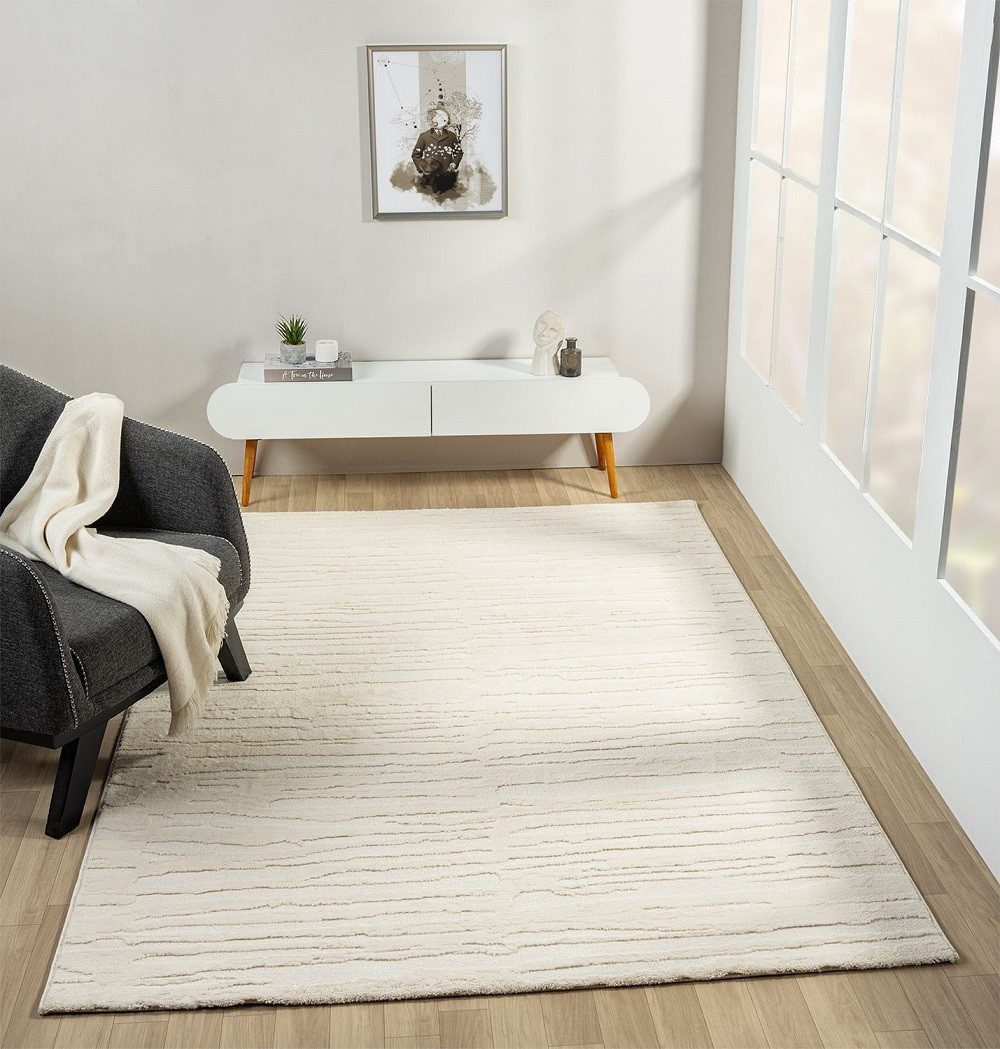 Vimoda Teppich Wohnzimmer Kurzflor, 3D Stein Effekt ultra weich, Rechteckig günstig online kaufen