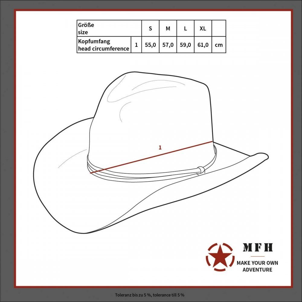 MFH Outdoorhut Brit. Buschhut, mit Kinnband, günstig online kaufen
