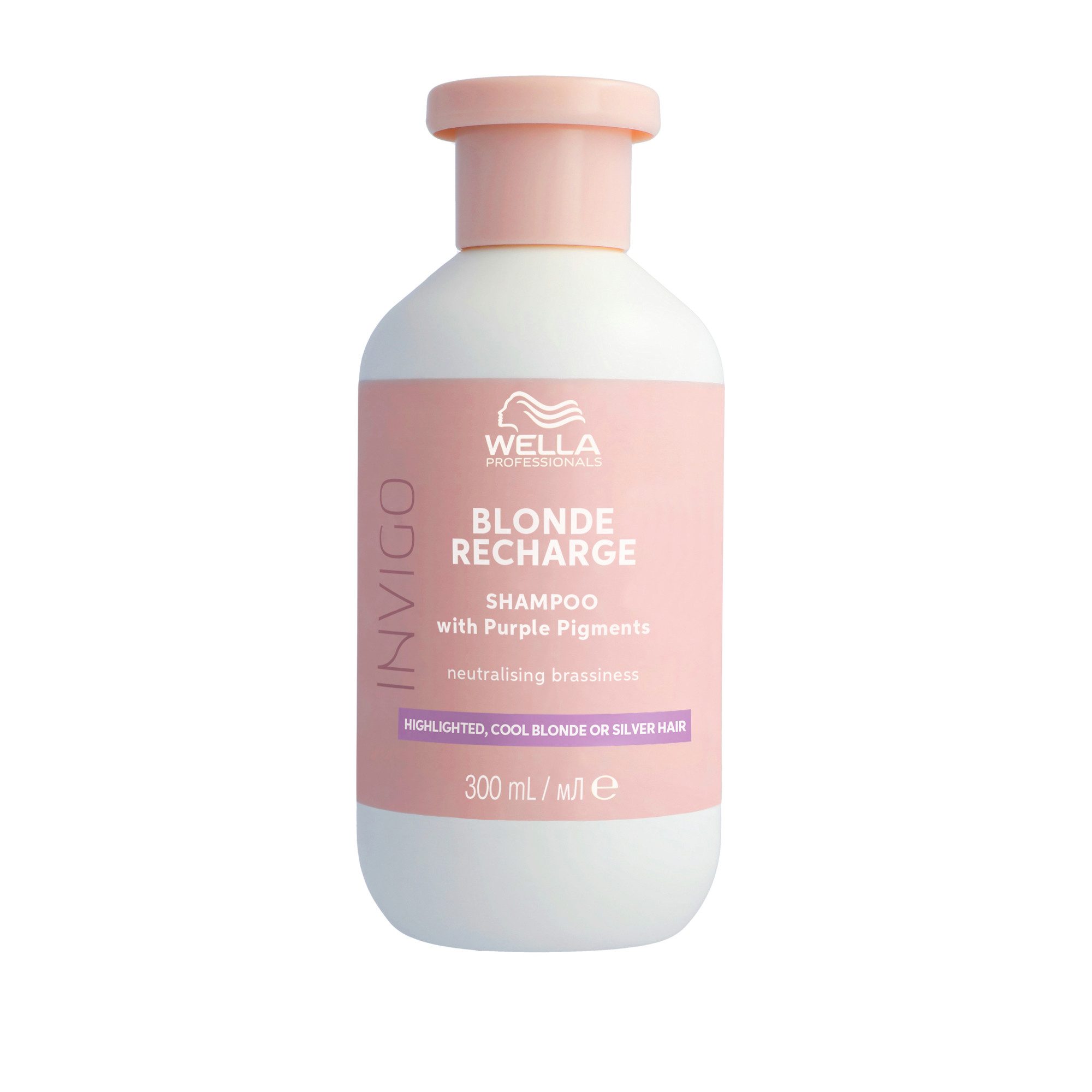 Wella Professionals Haarshampoo Blonde Recharge Shampoo, Lila Shampoo, Anti Gelbstich, spürbar weiche Haare