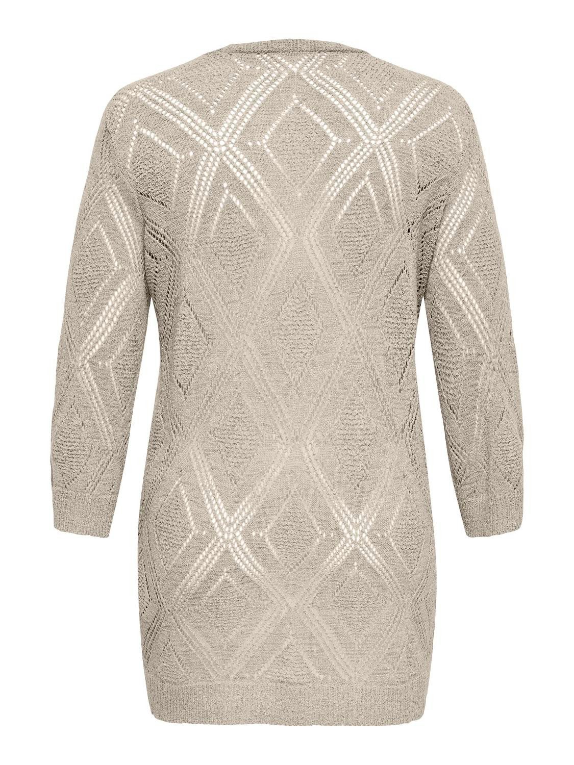 ONLY CARMAKOMA Strickjacke CARPAMELA 4/5 OPEN CARDIGAN KNT