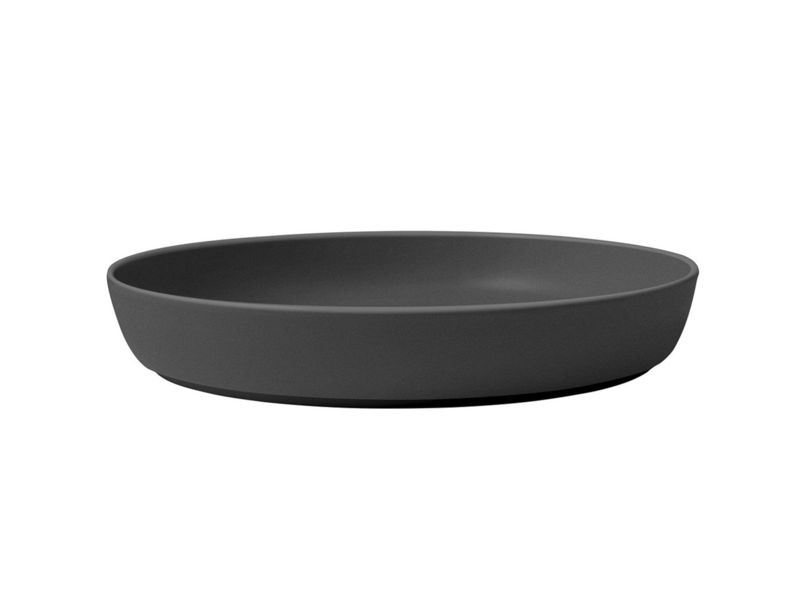 Villeroy & Boch Schale Iconic Schale flach schwarz 24 cm, Premium Porcelain, (Schüsseln & Schalen)