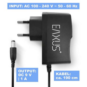 EAXUS Stromkabel für SNES & NES 9V - 1A Netzteil (geeignet für Super Nintendo & Nintendo Entertainment System)