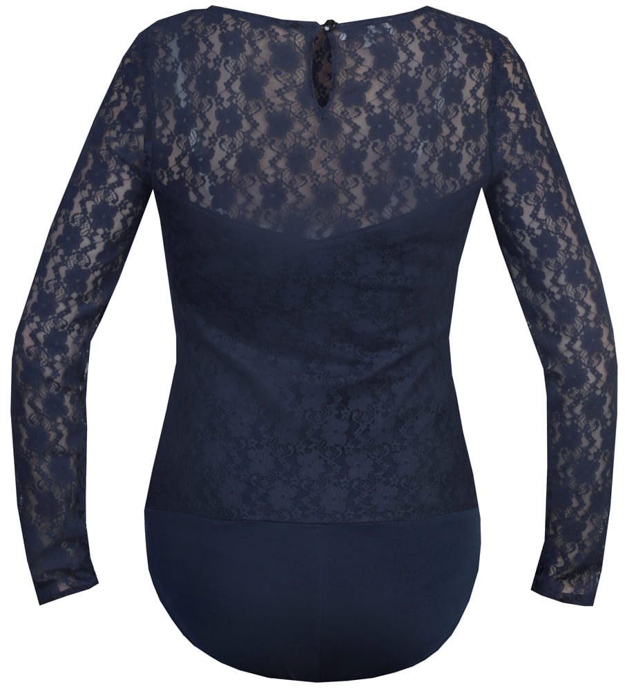 MarJo Blusenbody Trachtenbody Helma-Dalinda deep ocean blue