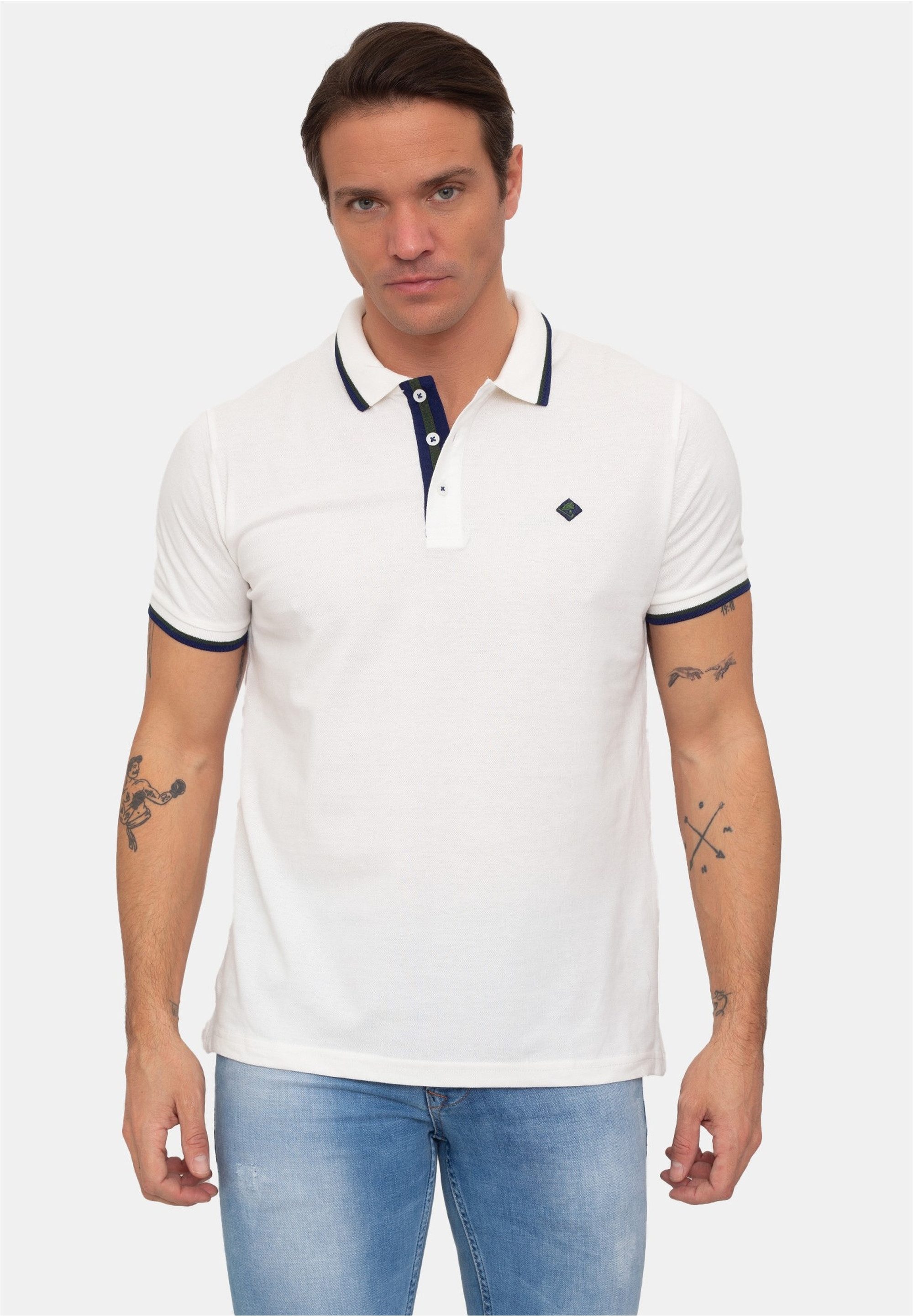 SIR RAYMOND TAILOR Poloshirt mit klassischem Kragen und kurzer Knopfleiste günstig online kaufen
