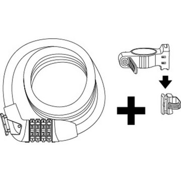 STANLEY Kettenschloss Combination Cable Fahrradschloss 12 x 1800 mm