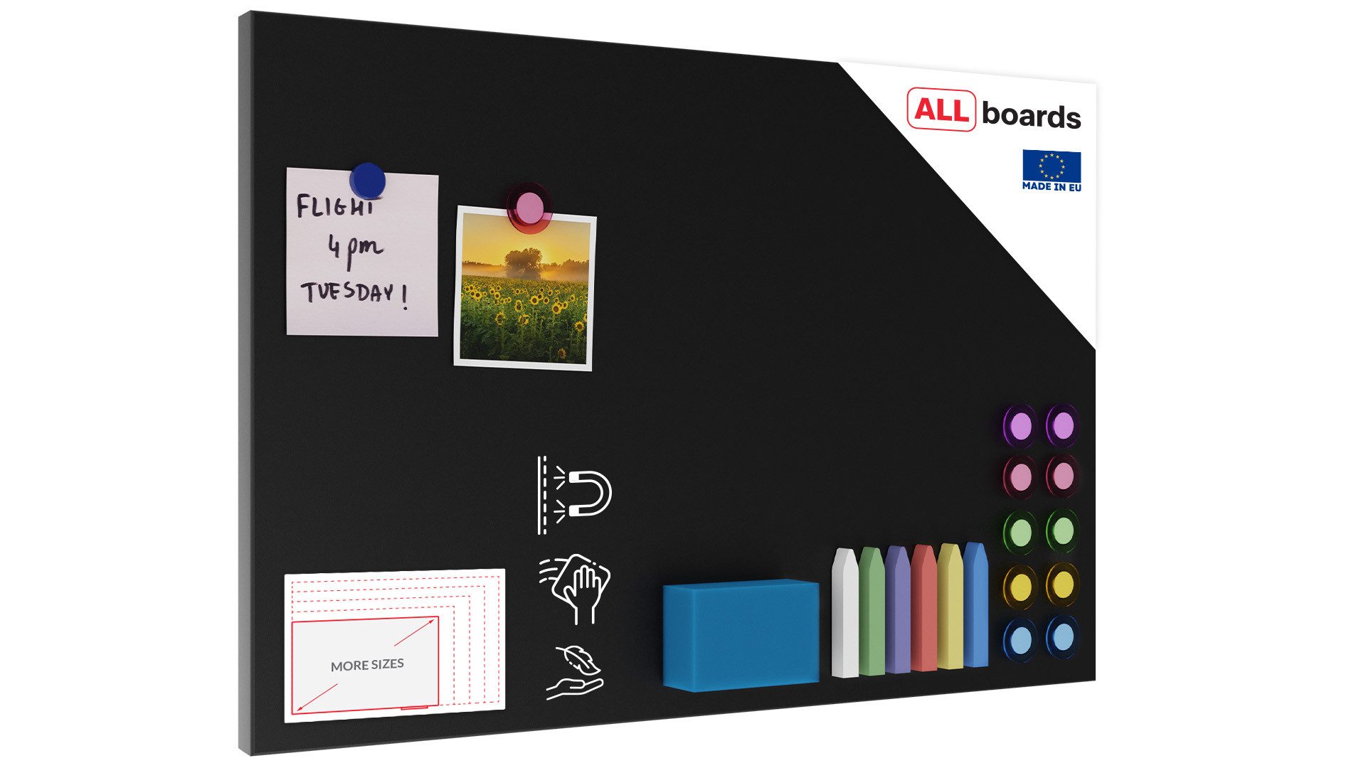 ALLboards Magnettafel ALLboards Metallische Magnettafel KREIDETAFEL günstig online kaufen