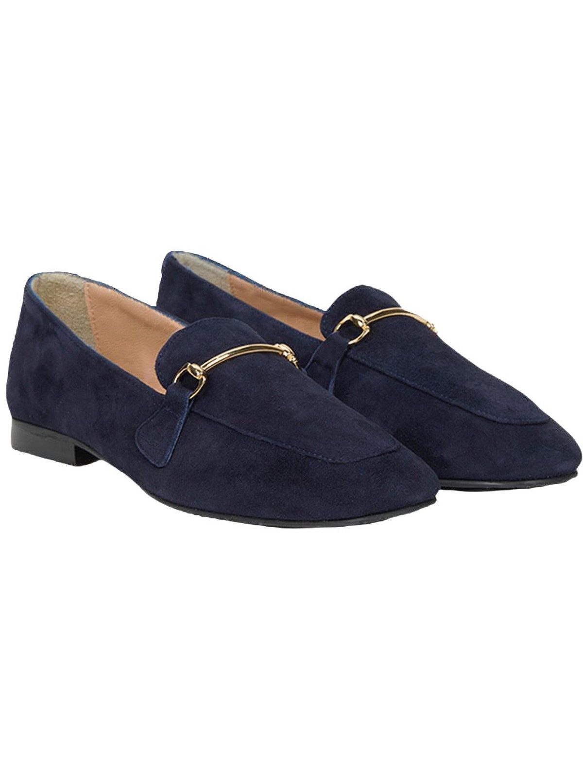 Desa Damen-Slipper aus echtem Leder, bequeme flache Freizeitschuhe für jed Mokassin