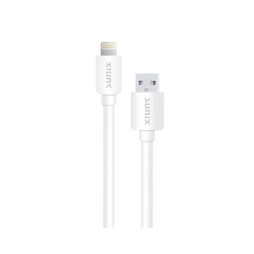 COFI 1453 QC 3.0 USB Schnell-Ladegerät Adapter + 1m iPhone Ladekabel weiß Smartphone-Ladegerät