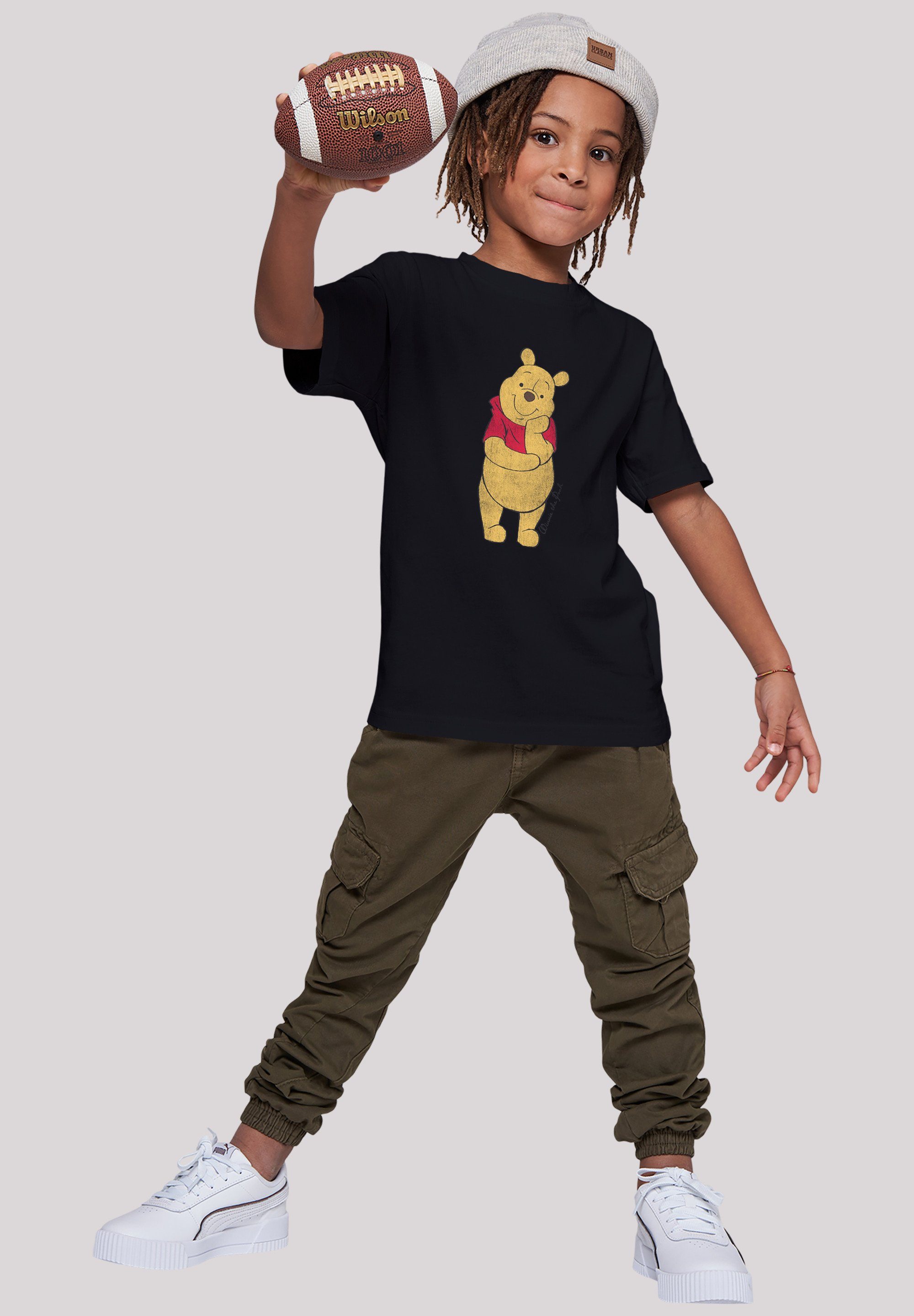 Unisex Kinder,Premium F4NT4STIC Disney Classic Pooh Merch,Jungen,Mädchen,Bedruckt The Winnie schwarz T-Shirt